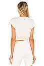view 3 of 4 Dreamy Crop Short Sleeve Top in Ivory