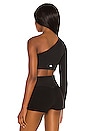 view 3 of 4 Body Wave Crop Long Sleeve Top in Black