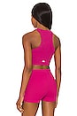 view 3 of 4 Seamless Delight High Neck Bra in Magenta Crush