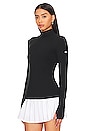 view 2 of 4 Wellness Ribbed Long Sleeve in Black