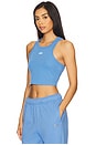 view 2 of 4 Aspire Tank Top in Crystal Clear Blue & White