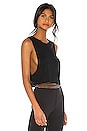 view 2 of 4 Heat Wave Crop Tank in Black