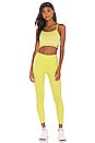 view 4 of 4 Halo Bra Tank in Shock Yellow
