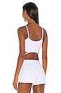 view 3 of 4 Halo Bra Tank in White