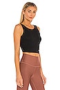 view 2 of 4 Swirl Two Way Crop Tank in Black