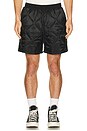 view 1 of 5 Relaxed Quilted Short in Black