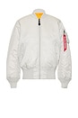 view 1 of 5 Alpha MA-1 Flight Jacket in Light Gray