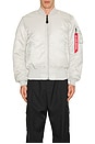 view 4 of 5 Alpha MA-1 Flight Jacket in Light Gray