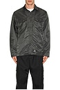 view 4 of 4 Long Sleeve Flight Overshirt in Charcoal