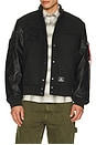 view 1 of 6 Letterman Jacket in Black