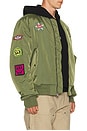 view 3 of 9 x Keith Haring MA-1 Reversible Jacket in Sage