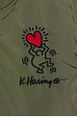view 9 of 9 x Keith Haring MA-1 Reversible Jacket in Sage
