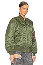 view 3 of 7 MA-1 Blood Chit Bomber Jacket in Sage