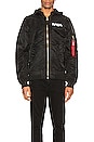 view 2 of 8 L-2B Hooded NASA II Jacket in Black