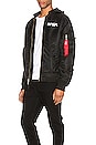 view 4 of 8 L-2B Hooded NASA II Jacket in Black