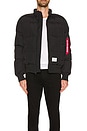 view 4 of 4 MA-1 Quilted Flight Jacket in Black