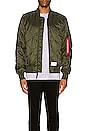 view 5 of 5 L-2B Quilted Flight Jacket in Dark Green