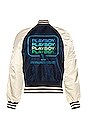 view 1 of 3 Playboy Multi Stack Bomber in Replica Blue