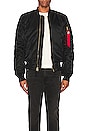 view 4 of 4 MA-1 Slim Fit Bomber in Black