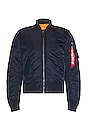 view 1 of 4 MA-1 Slim Fit Bomber in Replica Blue