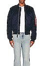 view 4 of 4 MA-1 Slim Fit Bomber in Replica Blue