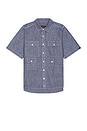 view 1 of 3 Short Sleeve Multi Pocket Shirt in Replica Blue