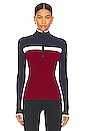 view 1 of 4 Ali Half-Zip Sweater in Deep Red