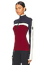 view 2 of 4 Ali Half-Zip Sweater in Deep Red