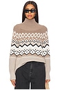 view 1 of 4 Leighton Mock Neck Sweater in Heather Birch