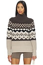 view 1 of 4 Leighton Mock Neck Ski Sweater in Coffee