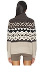 view 3 of 4 Leighton Mock Neck Ski Sweater in Coffee