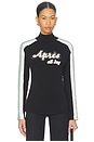 view 1 of 4 Apres All Day Mockneck Sweater in Black & Silver Blue