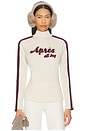 view 1 of 4 Apres All Day Mockneck Sweater in Heather Ivory & Rose