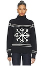 view 1 of 4 Alora Mock Neck Ski Sweater in Black