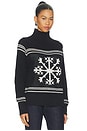 view 2 of 4 Alora Mock Neck Ski Sweater in Black