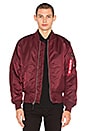 view 2 of 5 MA 1 Bomber Jacket in Maroon
