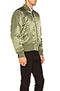 view 3 of 7 MA 1 Blood Chit Bomber Jacket in Sage