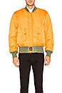 view 5 of 7 MA 1 Blood Chit Bomber Jacket in Sage