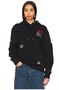 view 1 of 5 Nasa Worm Logo Hoodie in Black