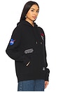 view 2 of 5 Nasa Worm Logo Hoodie in Black