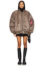 view 5 of 6 Oversized Ma-1 Flight Jacket in Coyote Brown