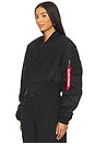 view 3 of 5 Ma-1 Cropped Flight Jacket in Black