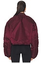 view 3 of 5 Ma-1 Knit Rib Flight Jacket in Cedar Red