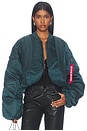 view 2 of 6 Ma-1 Oversized Fit Flight Jacket in Midnight Teal