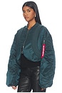 view 4 of 6 Ma-1 Oversized Fit Flight Jacket in Midnight Teal