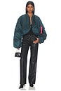 view 6 of 6 Ma-1 Oversized Fit Flight Jacket in Midnight Teal