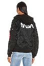 view 5 of 7 CHAQUETA CON CAPUCHA L-2B NASA in Black