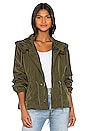view 1 of 4 Nylon Short Fishtail Jacket in Deep Olive