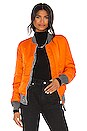 view 2 of 5 MA-1 Flight Jacket in Gunmetal & Emergency Orange