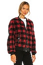 view 3 of 5 L-2b Sherpa Flight Jacket in Red Plaid